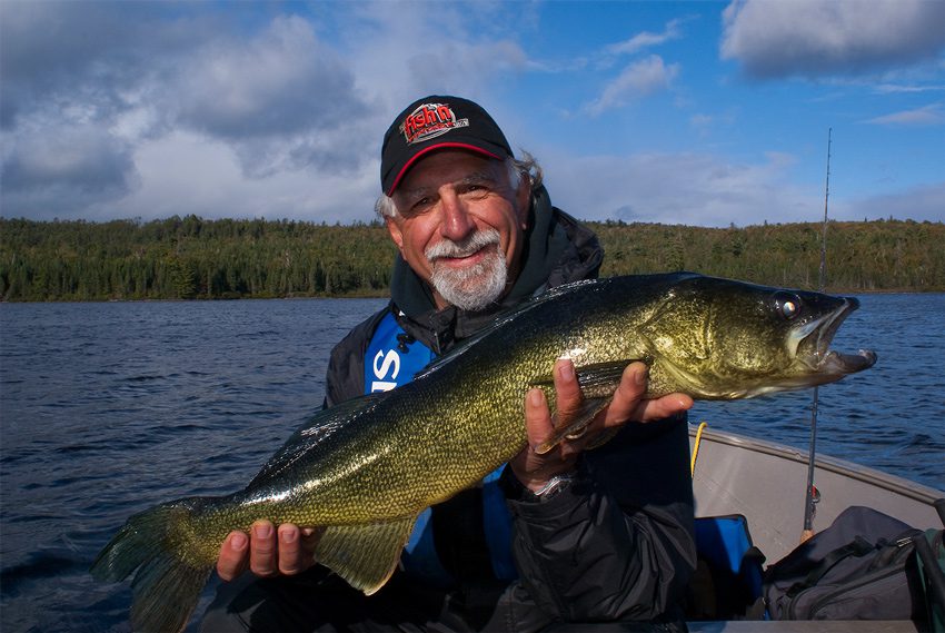 Angelo Viola with walleye