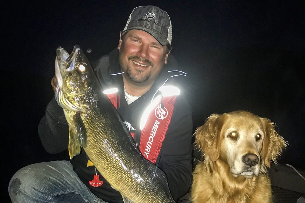 Hawk Lake Lodge Walleye at Night