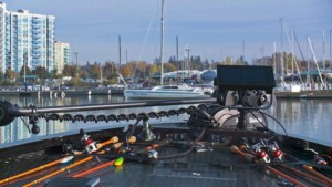 baitcasting rods on the deck of FNC1