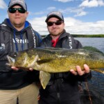 Danny and Pete with a Wabatongushi Lake Walleye.
