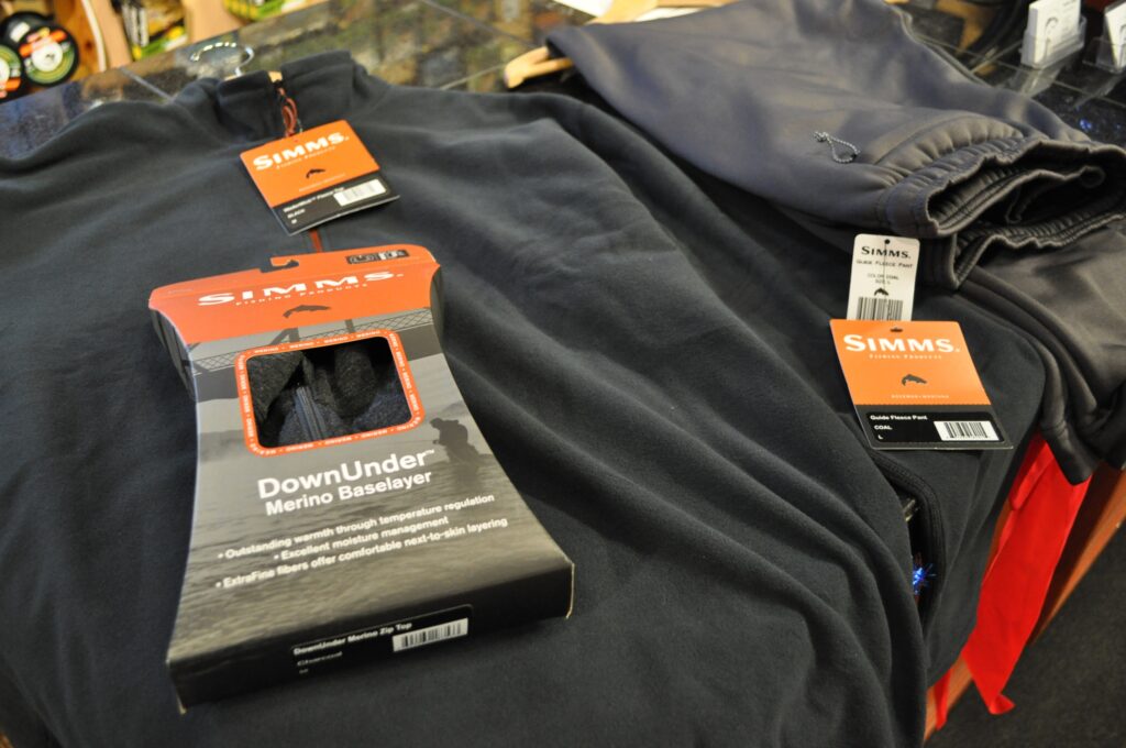 Simms base layer - perfect for cold weather fishing