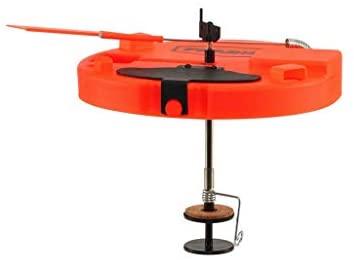 A thermal ice fishing tip-up
